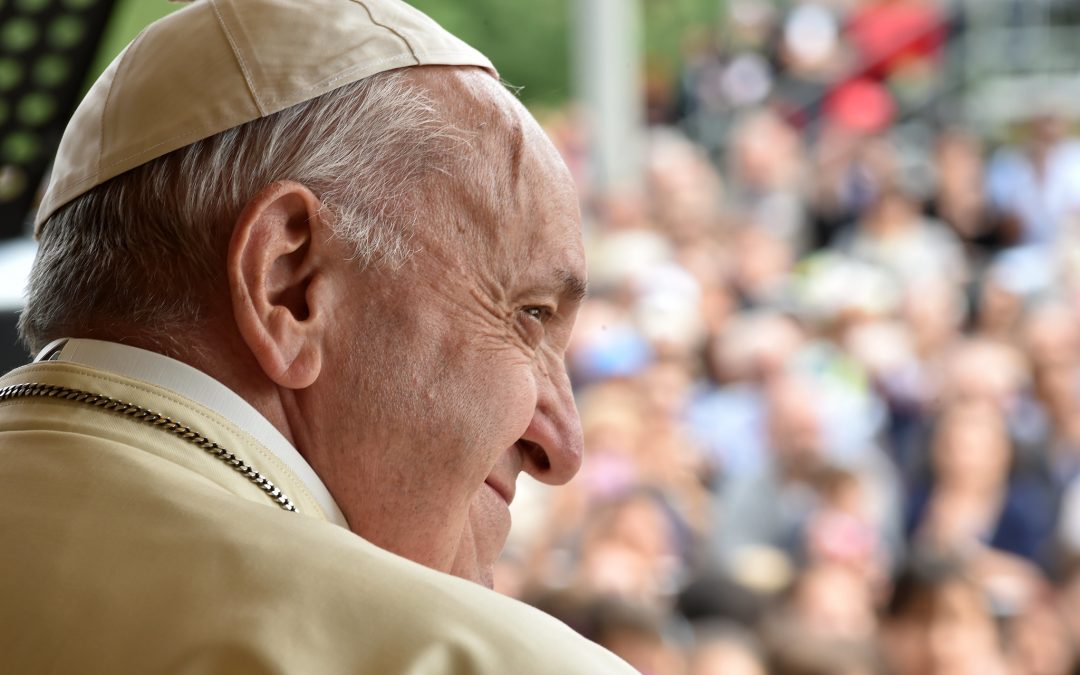 Close up photo of Pope Francis