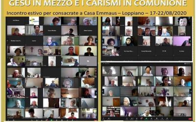 schermata incontro online consacrate